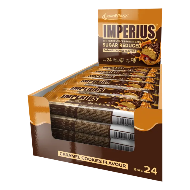 IronMaxx Imperius Proteinriegel Caramel Cookie 24x45g proteinreich