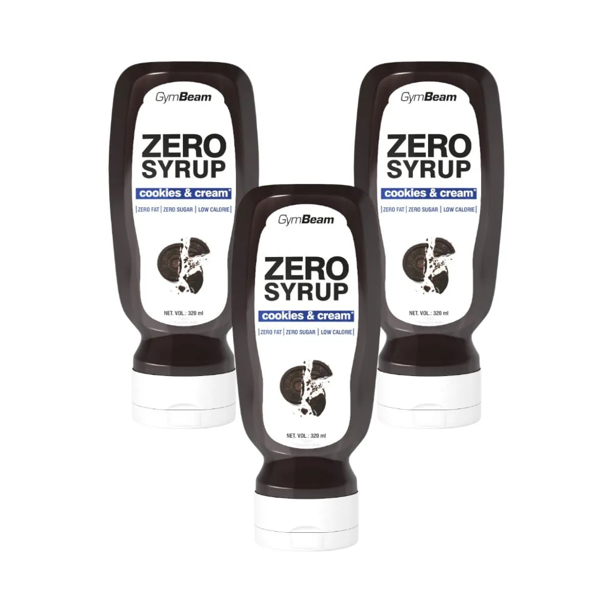 GymBeam ZERO SYRUP Cookies Cream 350ml zuckerfrei