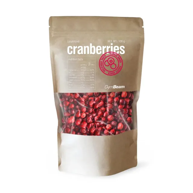 GymBeam Preiselbeeren gefriergetrocknet 100 g pur