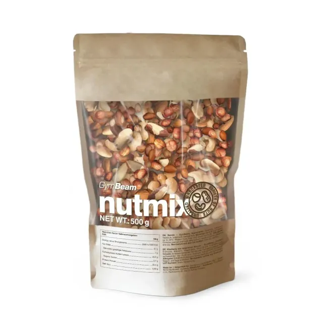 GymBeam Nussmix Nussmischung 500 g naturbelassen vegan