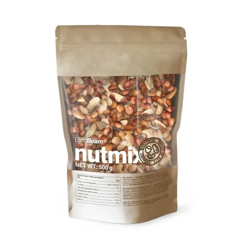 GymBeam Nussmix Nussmischung 500 g naturbelassen vegan