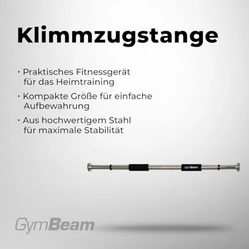 GymBeam Klimmzugstange Türrahmen Pull-Up-Bar 63-100 cm Stahl