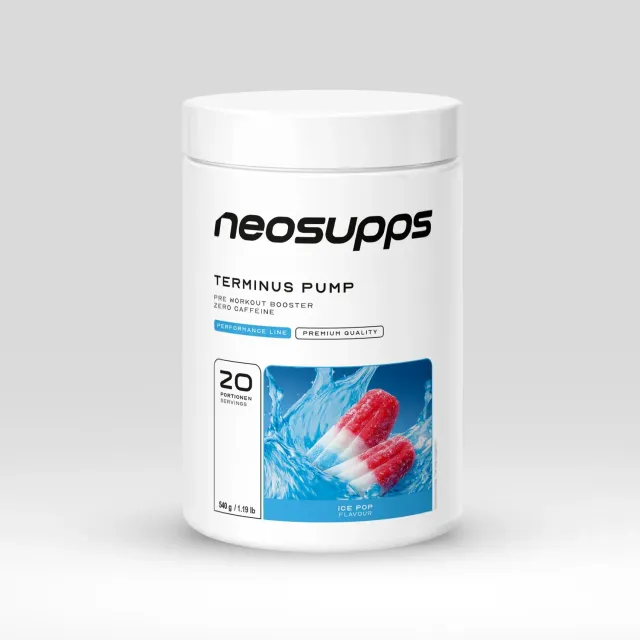 Neosupps Terminus PUMP Booster Ice Pop 540g 200mg Koffein