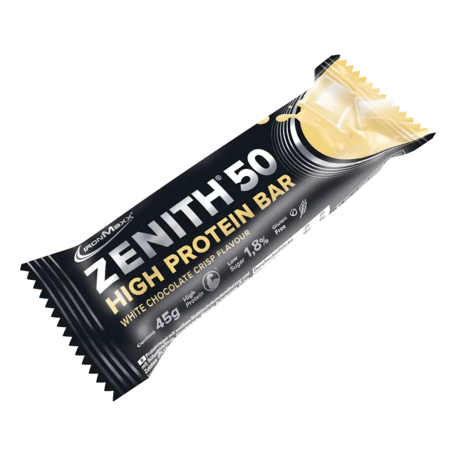 IronMaxx ZENITH 50 Proteinriegel 45g White Chocolate Crisp