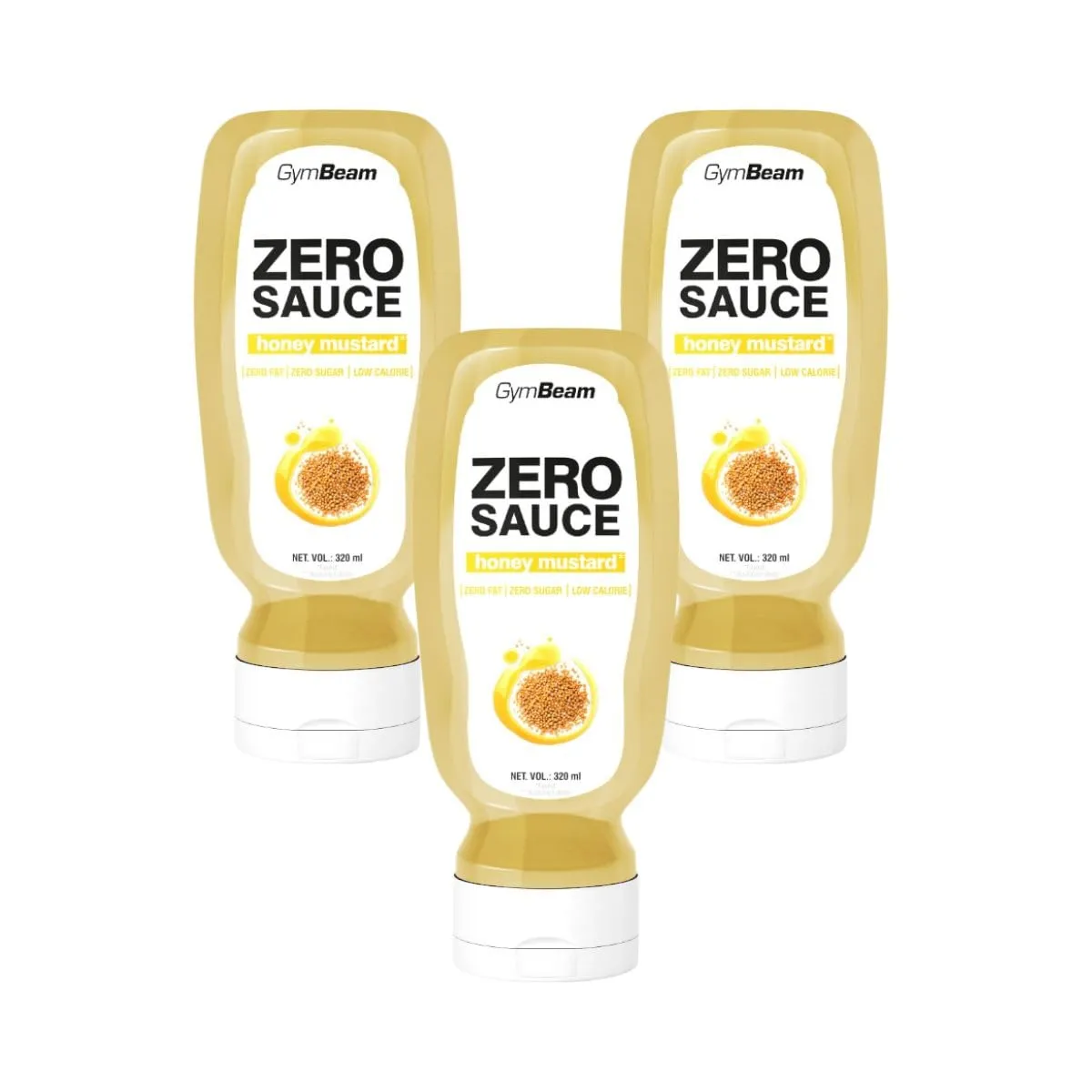 GymBeam Zero Sauce Honig-Senf Sauce 320 ml zuckerfrei