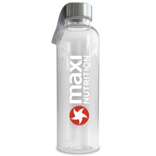 MaxiNutrition Trinkflasche 580ml transparent für Kohlensäure