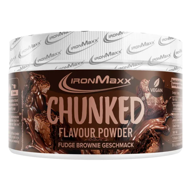 IronMaxx Chunked Geschmackspulver 150g Fudge Brownie mit Stückchen