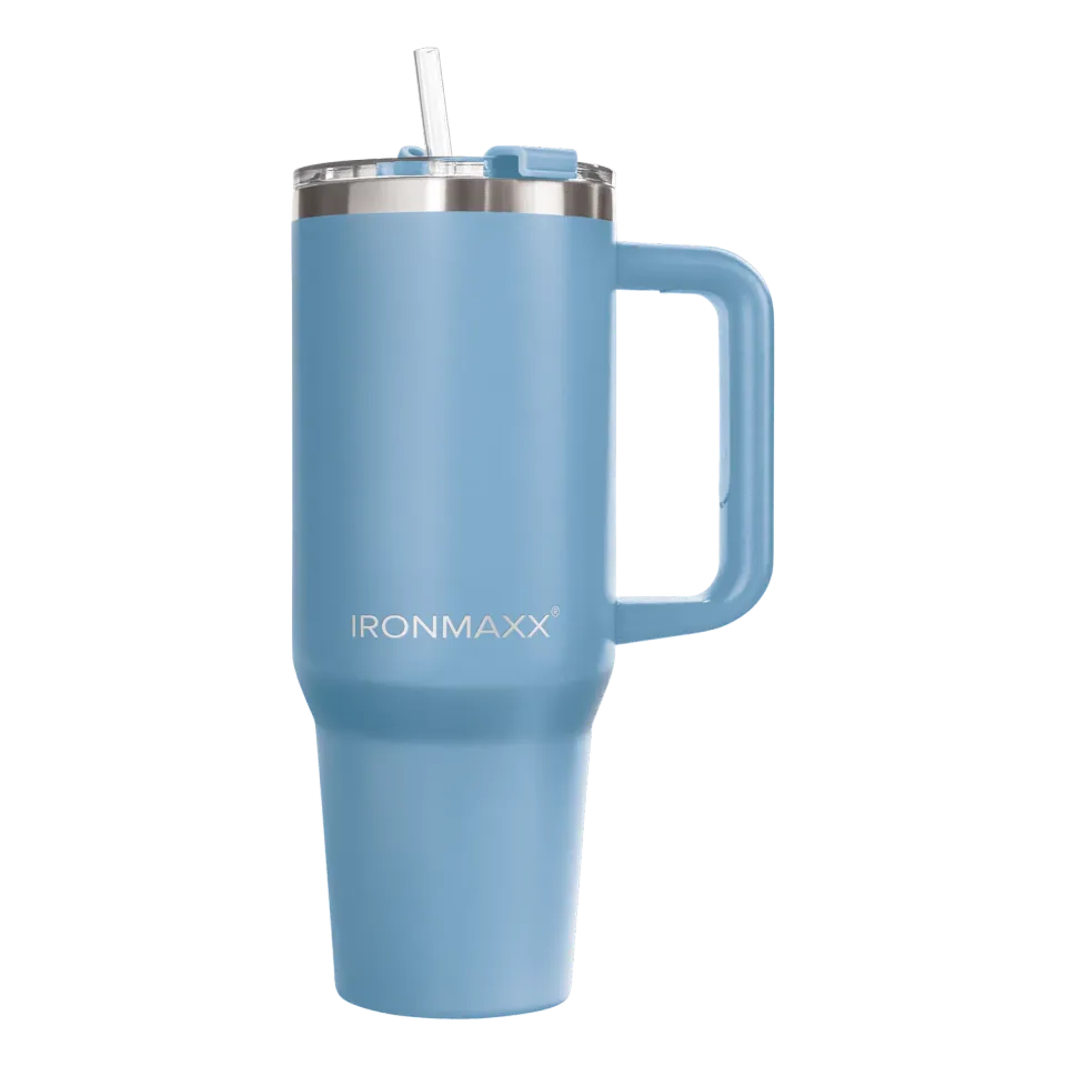 IronMaxx Cup V3.0 Becher 1200 ml Ice Blue isoliert
