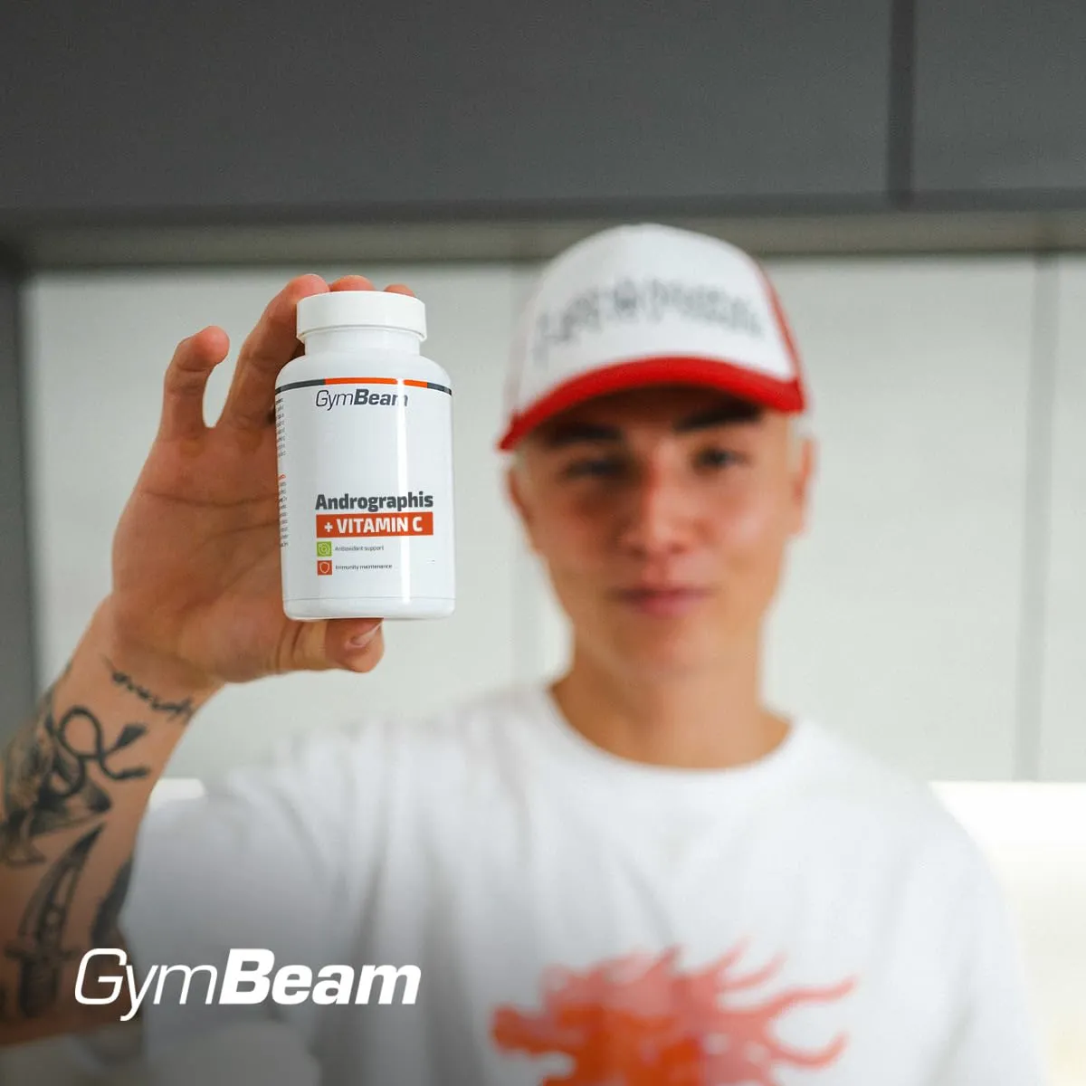 GymBeam Andrographis Kapseln 90 Stk mit Vitamin C vegan