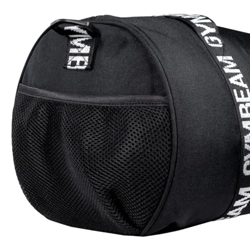 GymBeam Barrel Sporttasche schwarz mit Flaschennetz