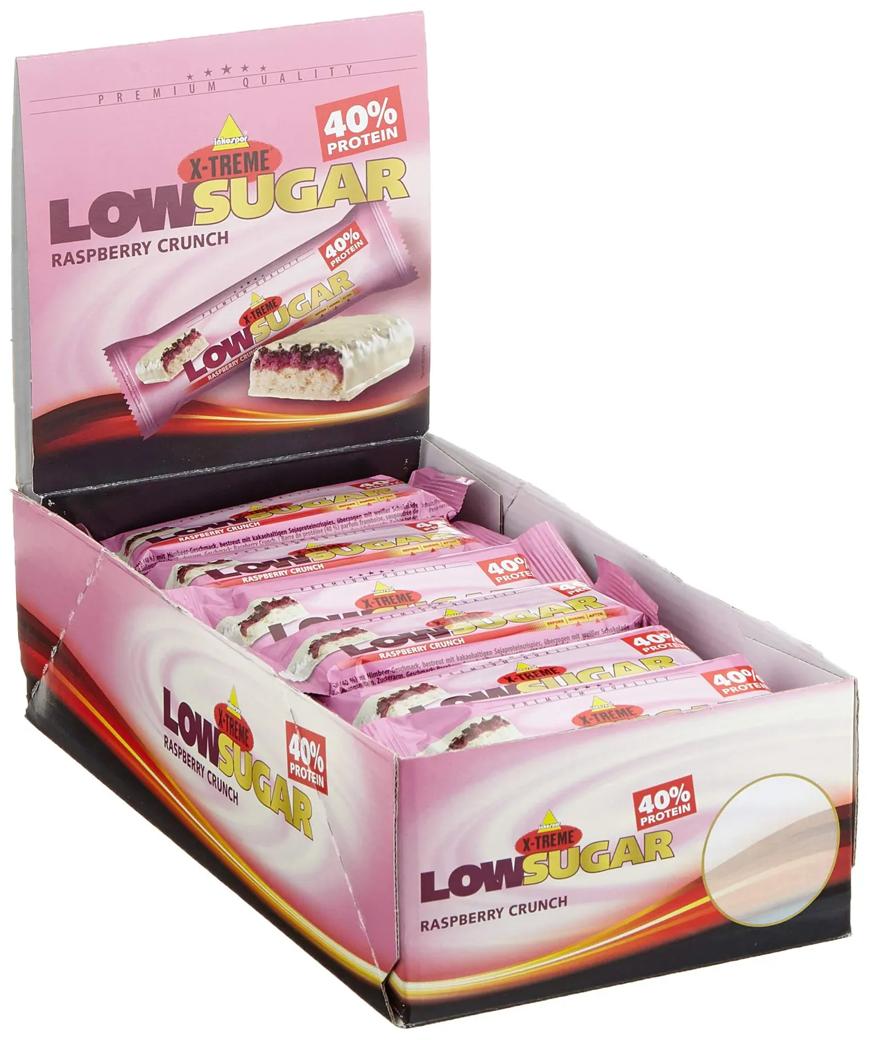 Inkospor X-Treme Low Sugar Riegel Vanilla Crunch 24x65g