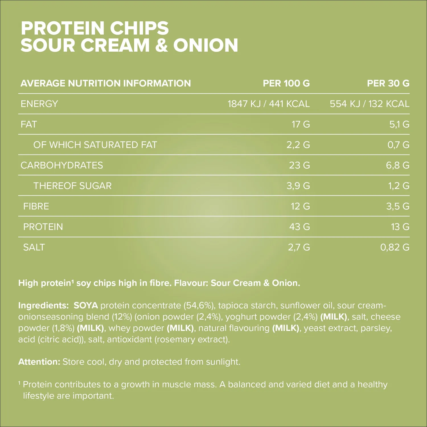 IronMaxx Protein Chips 3.0 60g Sour Cream Onion gebacken