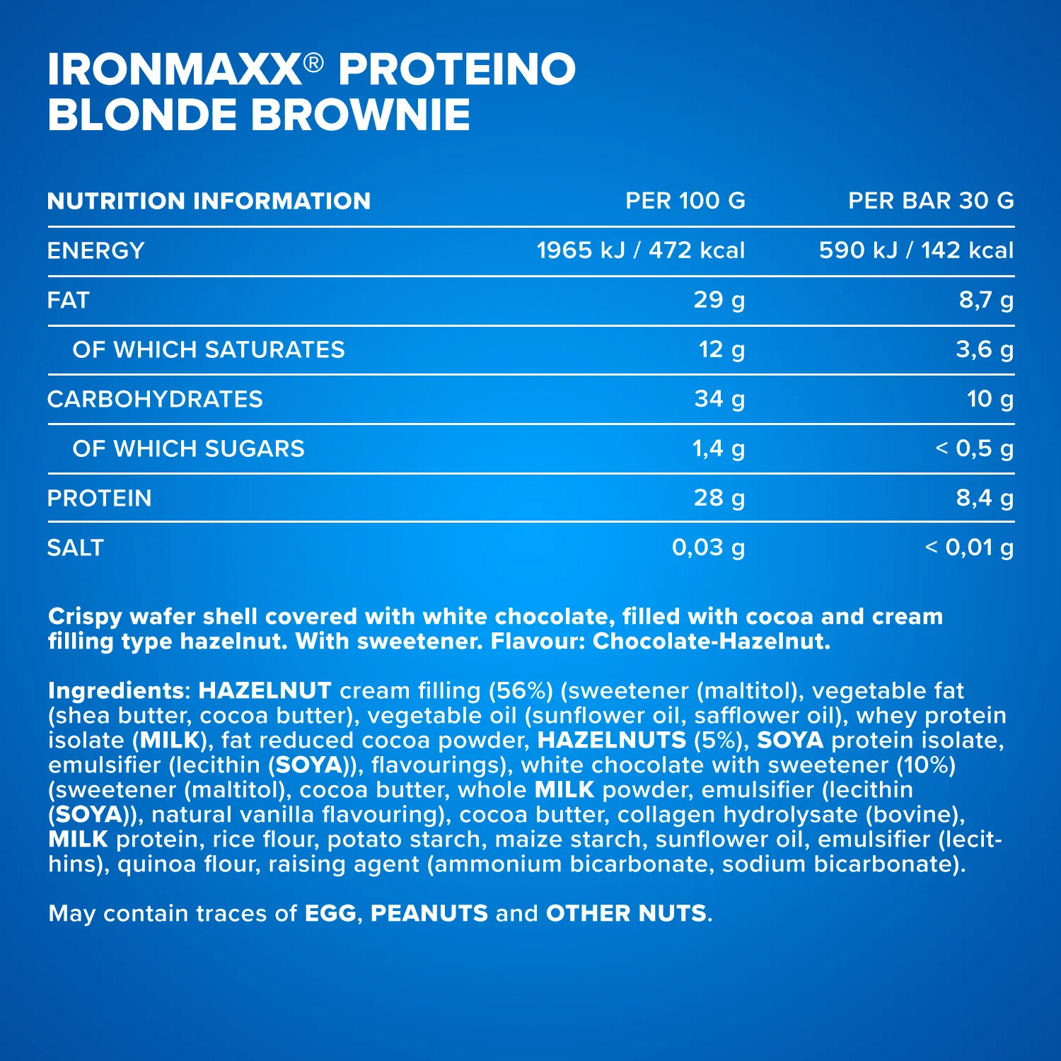 IronMaxx Proteino Proteinriegel 12x30g Dark Choc Coconut