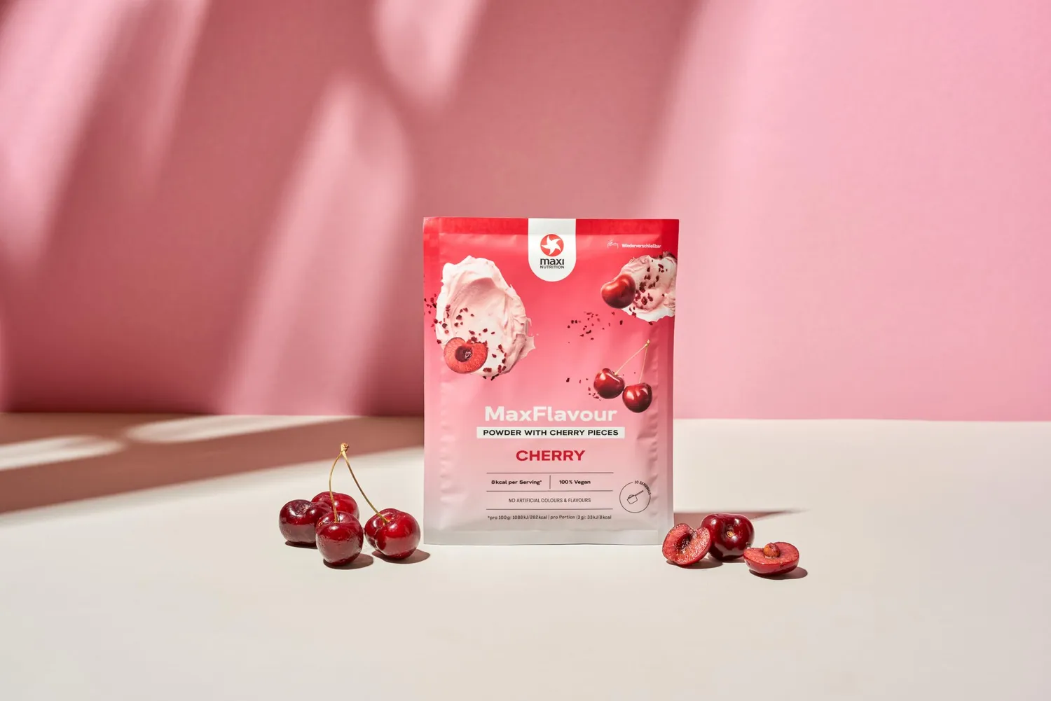 MaxiNutrition MaxFlavour Cherry Geschmackspulver 12x30g zuckerfrei