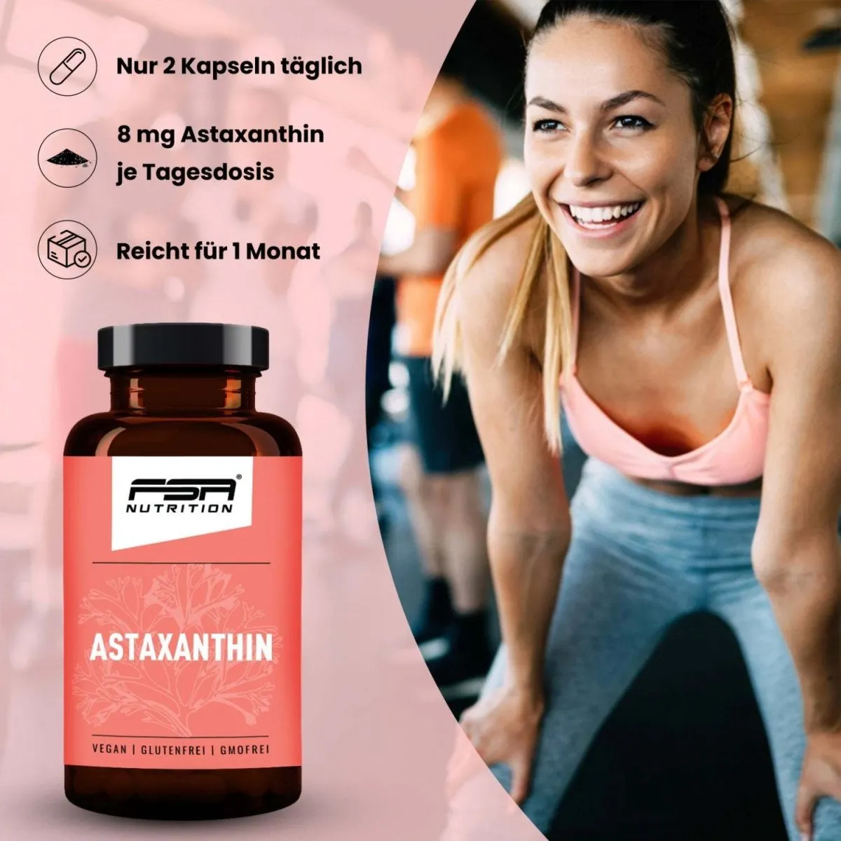 FSA Nutrition Astaxanthin Kapseln 8 mg hochdosiert