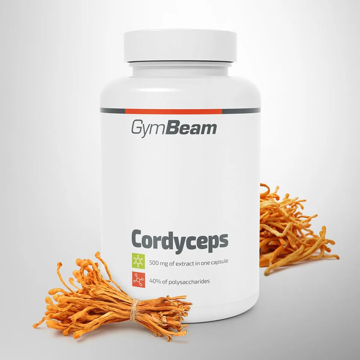 GymBeam Cordyceps Kapseln Extrakt 2000mg 90 Stk vegan