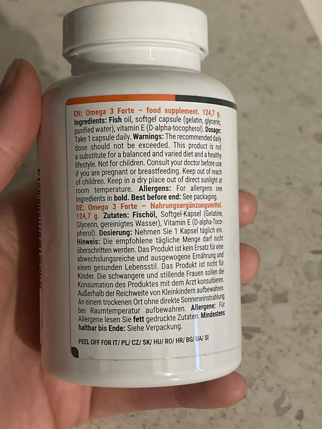 GymBeam Omega 3 Forte Kapseln 90 Caps Hochdosiert