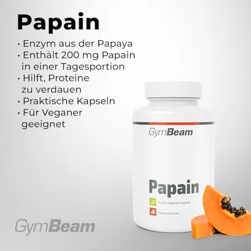 GymBeam Papaya Papain Kapseln 90 Stück vegan