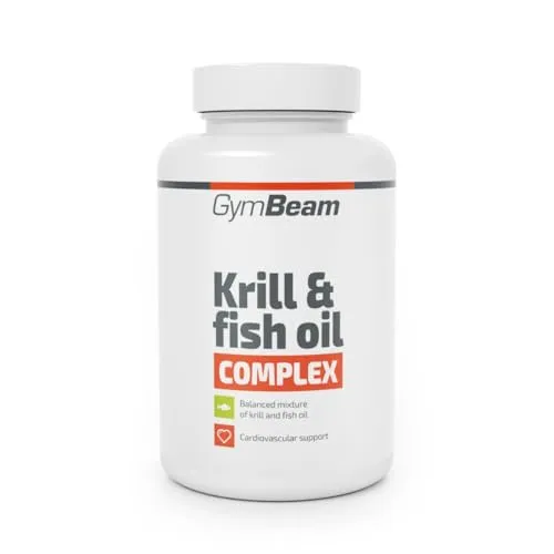 GymBeam Krill- & Fischöl Omega 3 Kapseln 90 Caps EPA DHA