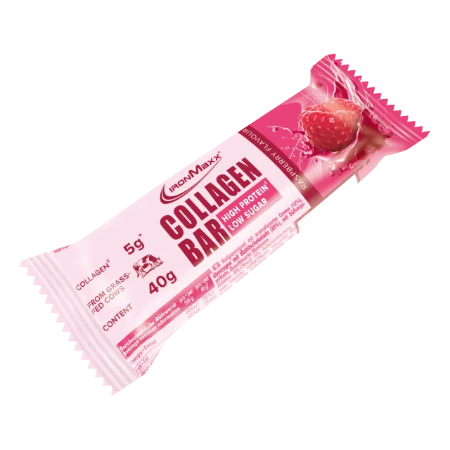 IronMaxx Collagen Bar Raspberry Proteinriegel 40g Kollagen