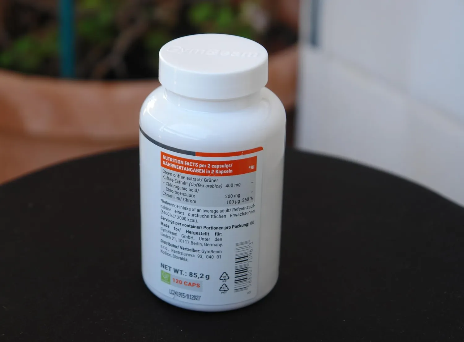 GymBeam Grüner Kaffee-Extrakt Kapseln 120 Stk