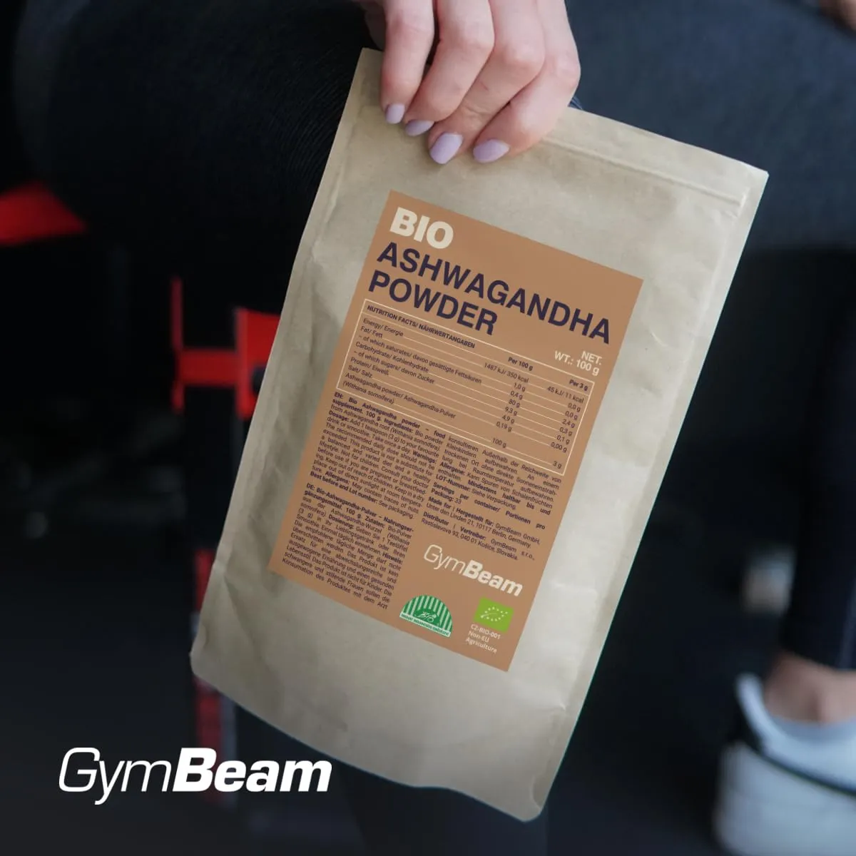 GymBeam Bio-Ashwagandha Pulver Stress 100g vegan