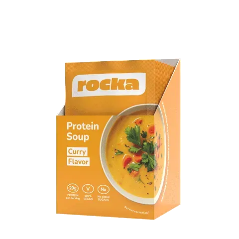 Rocka Protein Soup Curry 8x45g vegan 20g Protein