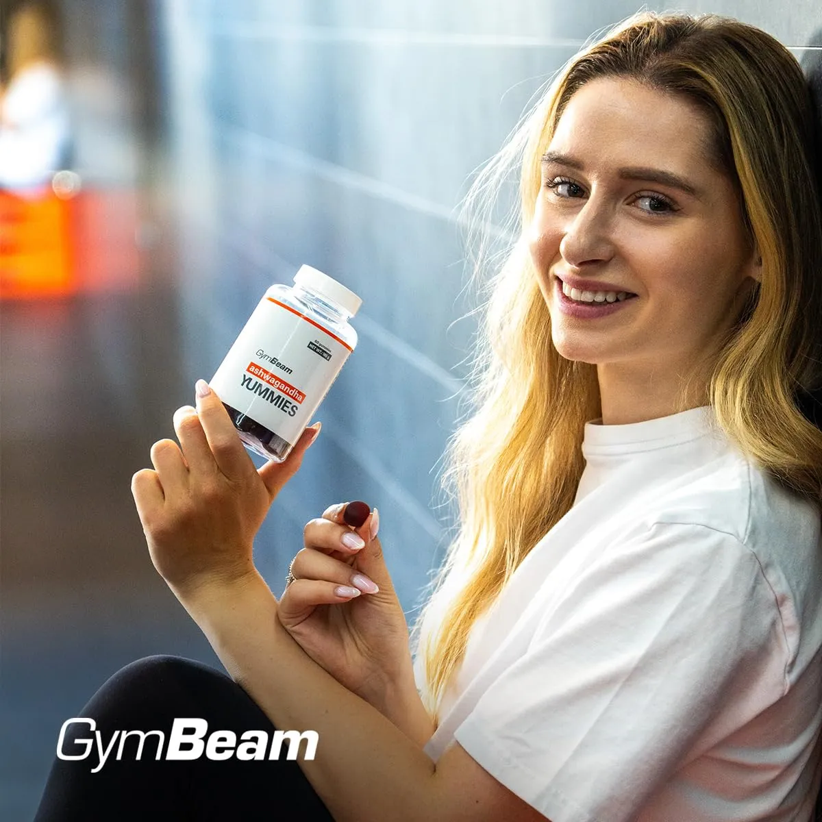 GymBeam Ashwagandha Gummies Beere 60 Stk mit Vitamin B6