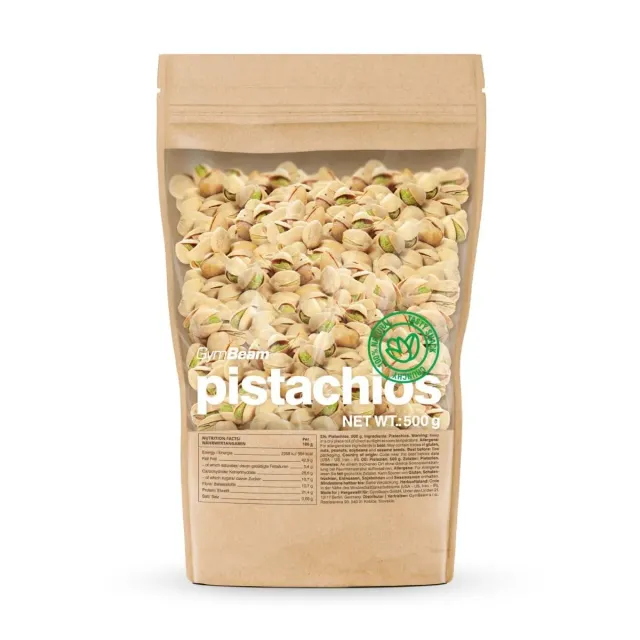 GymBeam Pistazien ungeschält 500 g ungesalzen