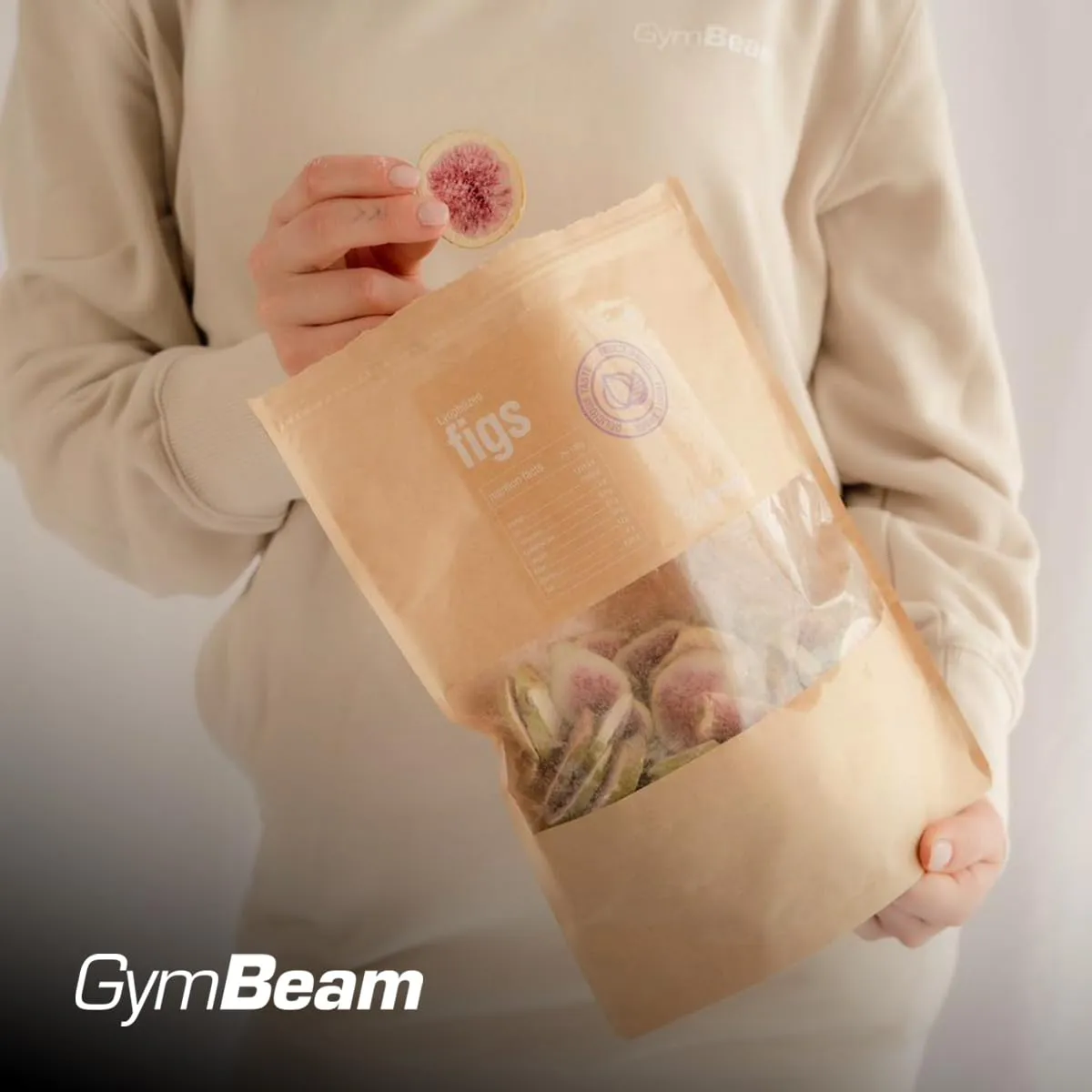 GymBeam Gefriergetrocknete Feigen Snack 100g ohne Zucker