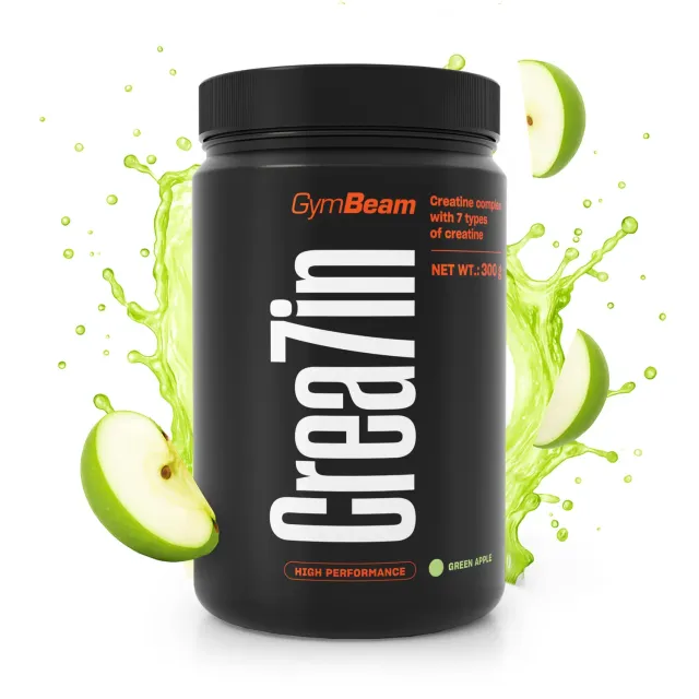 GymBeam Crea7in Kreatin Green Apple 300g Komplex