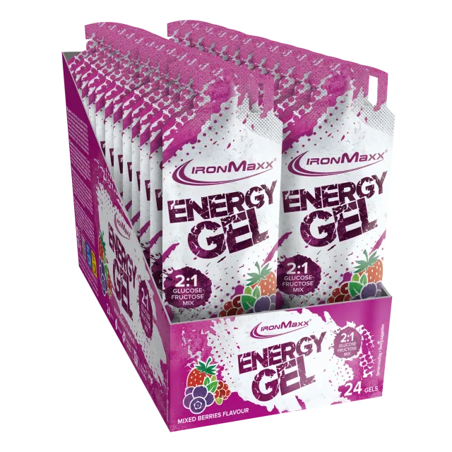 IronMaxx Hydro Energy Gel Mixed Berries 24x67ml vegan