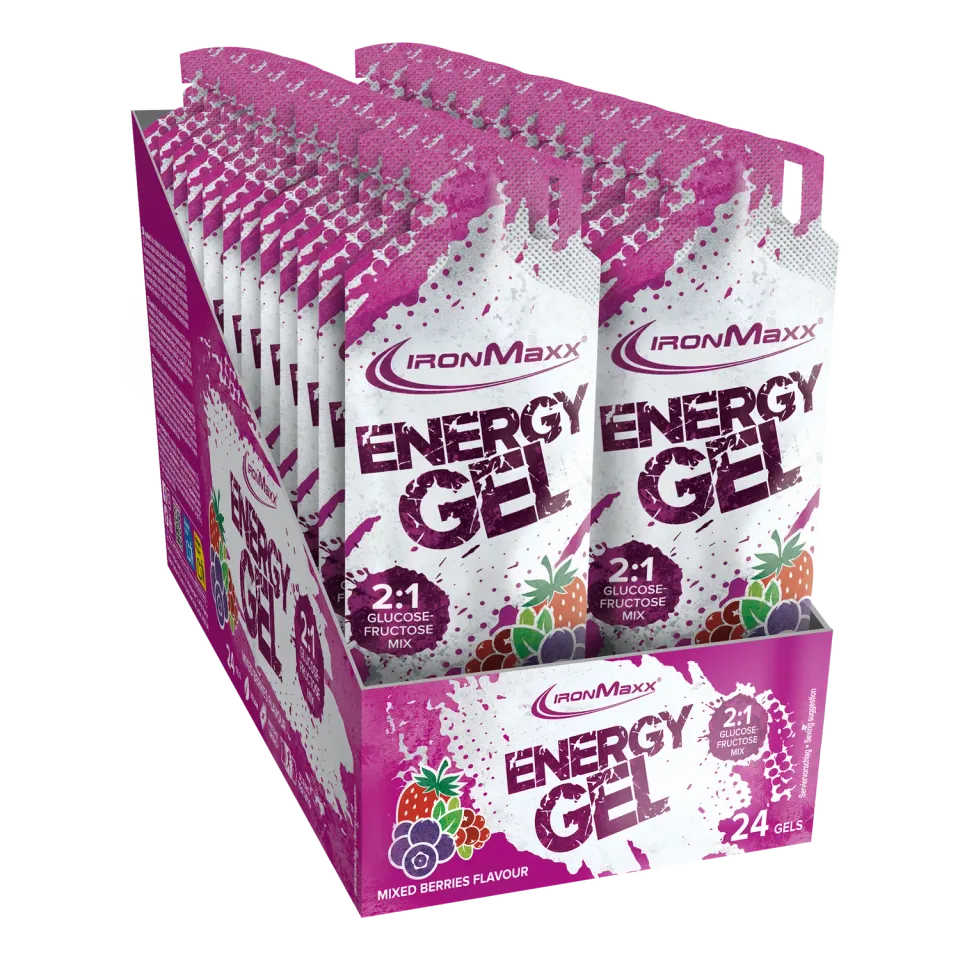 IronMaxx Hydro Energy Gel Mixed Berries 24x67ml vegan