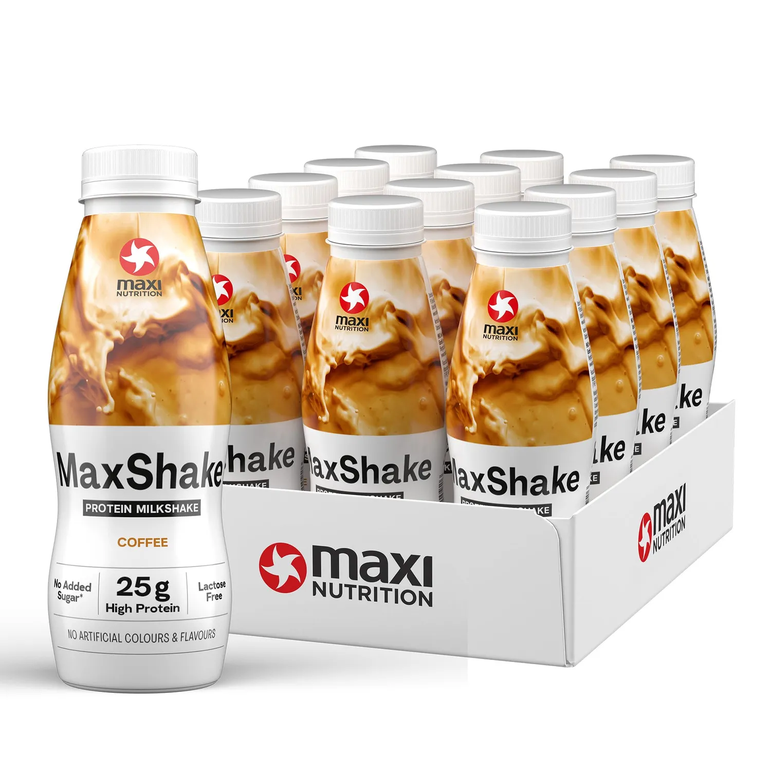 MaxiNutrition MaxShake Protein-Drink Schokolade 12x330ml laktosefrei