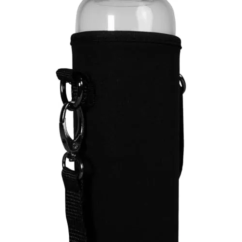 GymBeam Trinkflasche Glasflasche 600 ml Bambusdeckel
