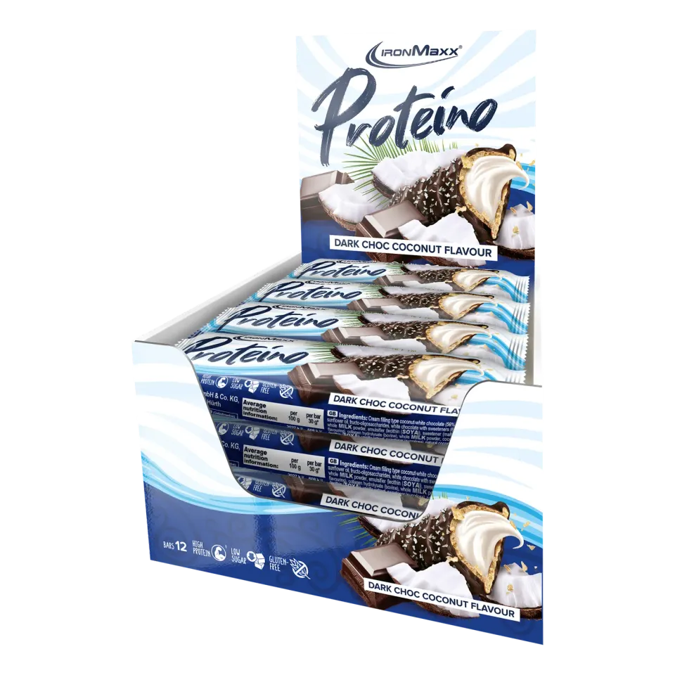 IronMaxx Proteino Proteinriegel 12x30g Dark Choc Coconut