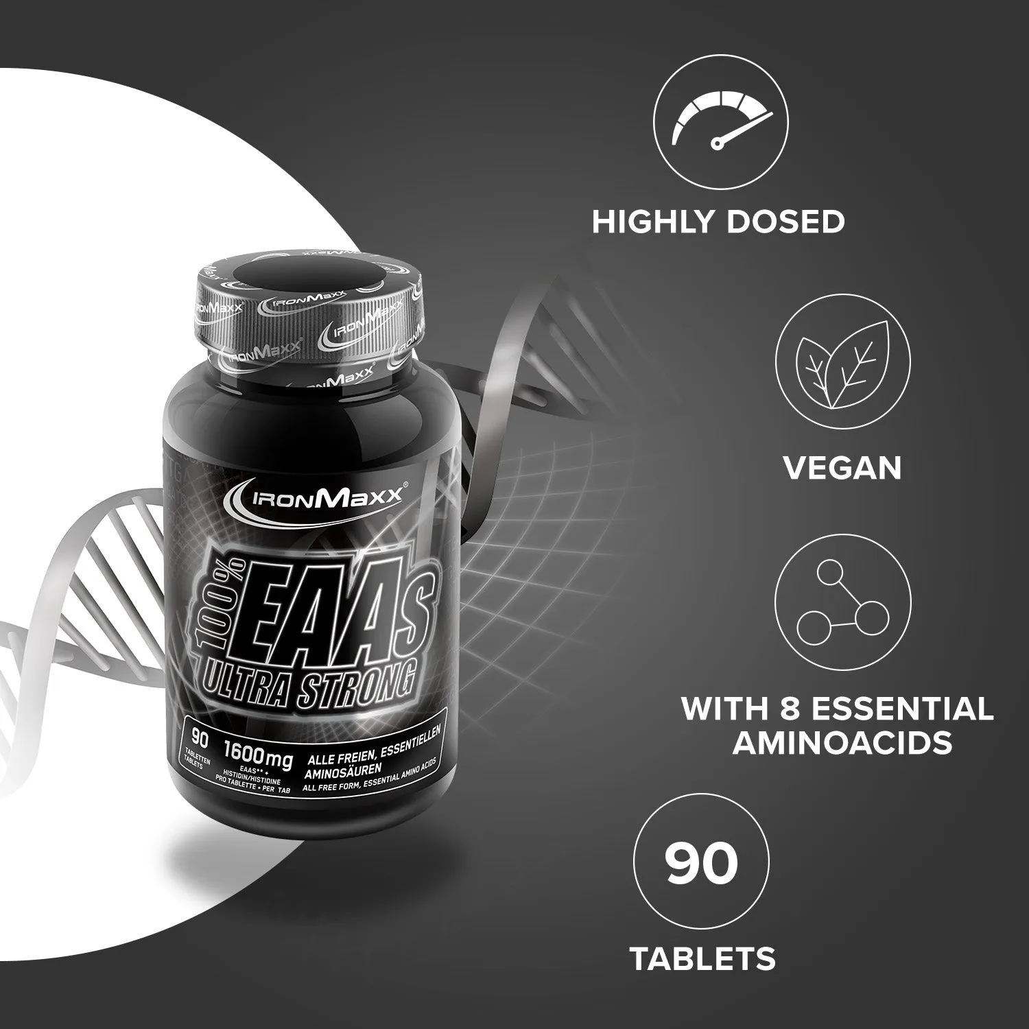 IronMaxx 100% EAAs Ultra Strong Tabletten 90 Stück