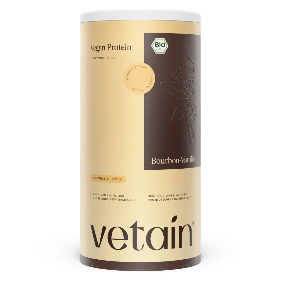 VETAIN Vegan Protein Vanille 600g BIO cremig