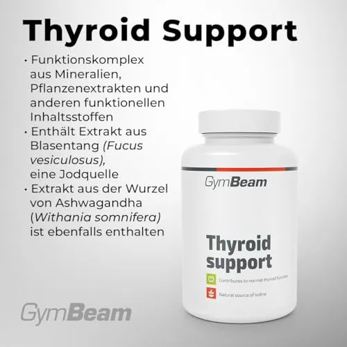 GymBeam Thyroid Support Kapseln 90 Kapseln mit Jod