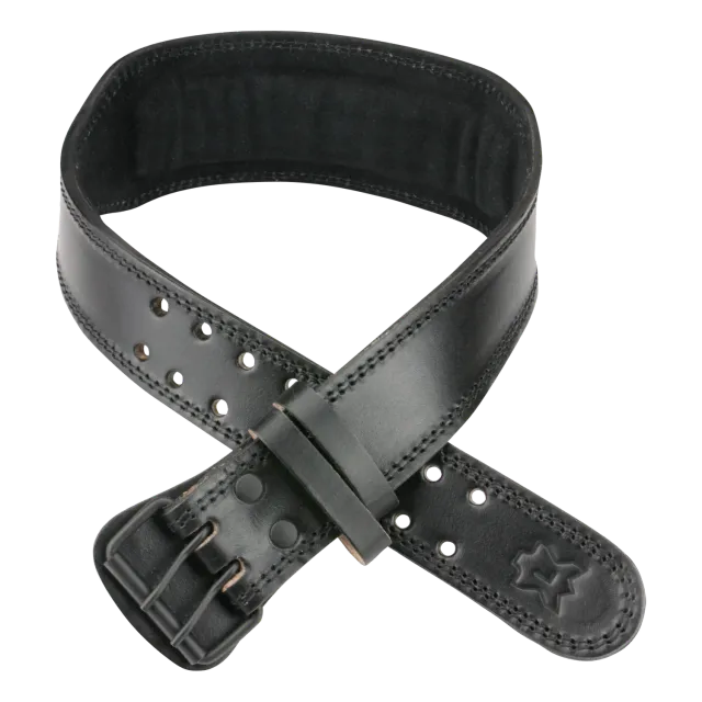 IronMaxx Lifting Belt Gewichthebergürtel Leder Schwarz S