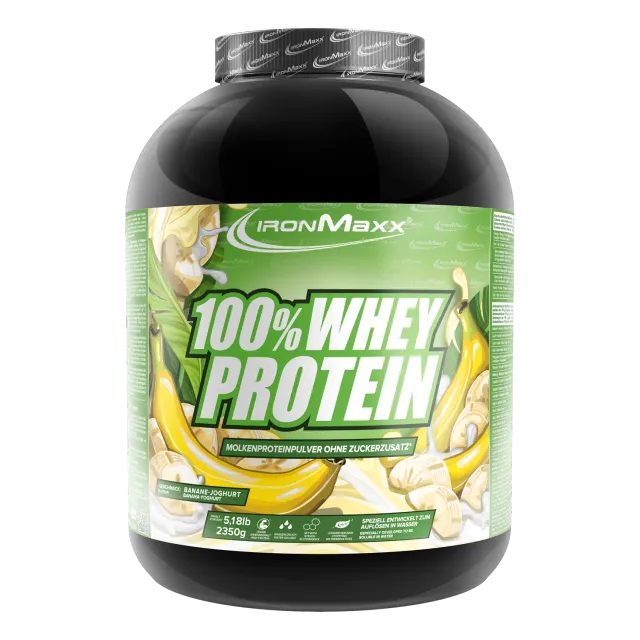 IronMaxx 100% Whey Protein 2350g Banane Yoghurt