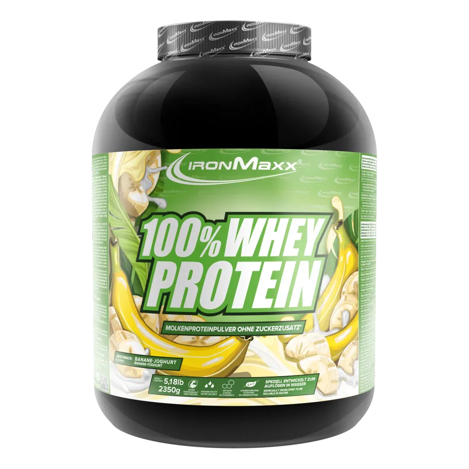 IronMaxx 100% Whey Protein 2350g Banane Yoghurt