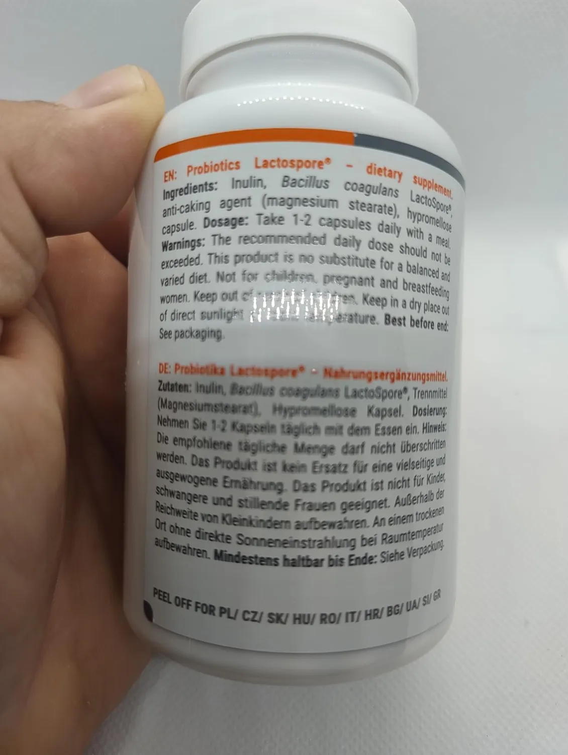 GymBeam Lactospore Probiotika Kapseln 90 Stk 4 Mrd Kulturen