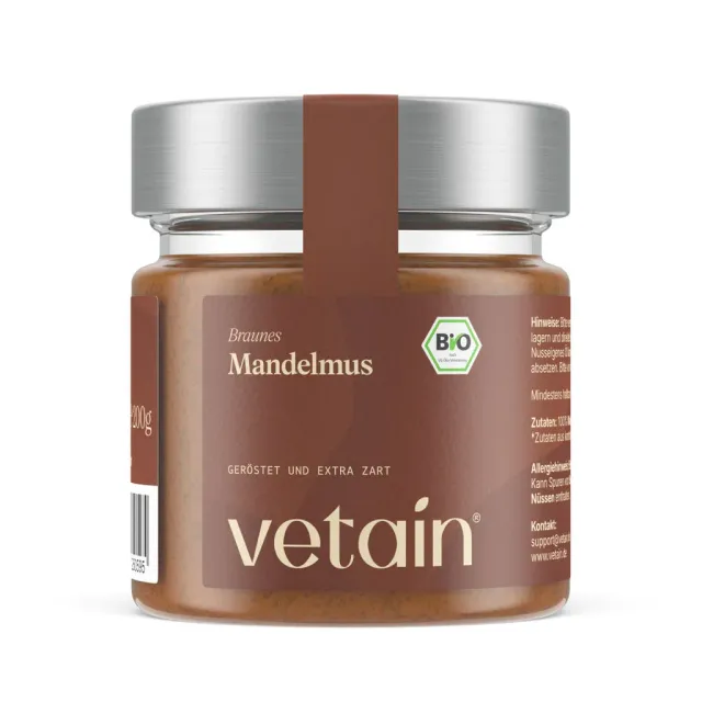 Vetain Bio Mandelmus braun 200g cremig