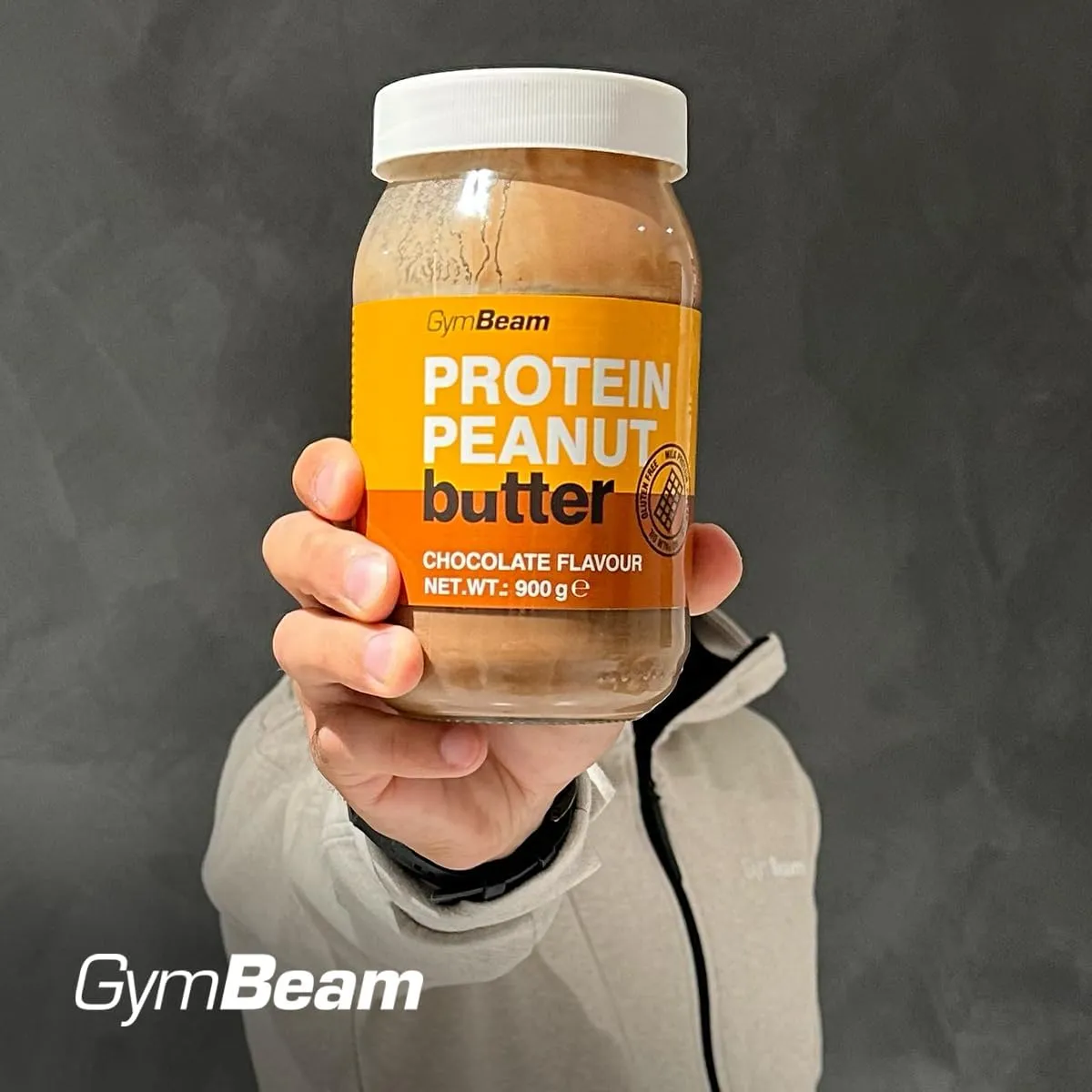 GymBeam Protein-Erdnussbutter 900 g Schokolade zuckerfrei