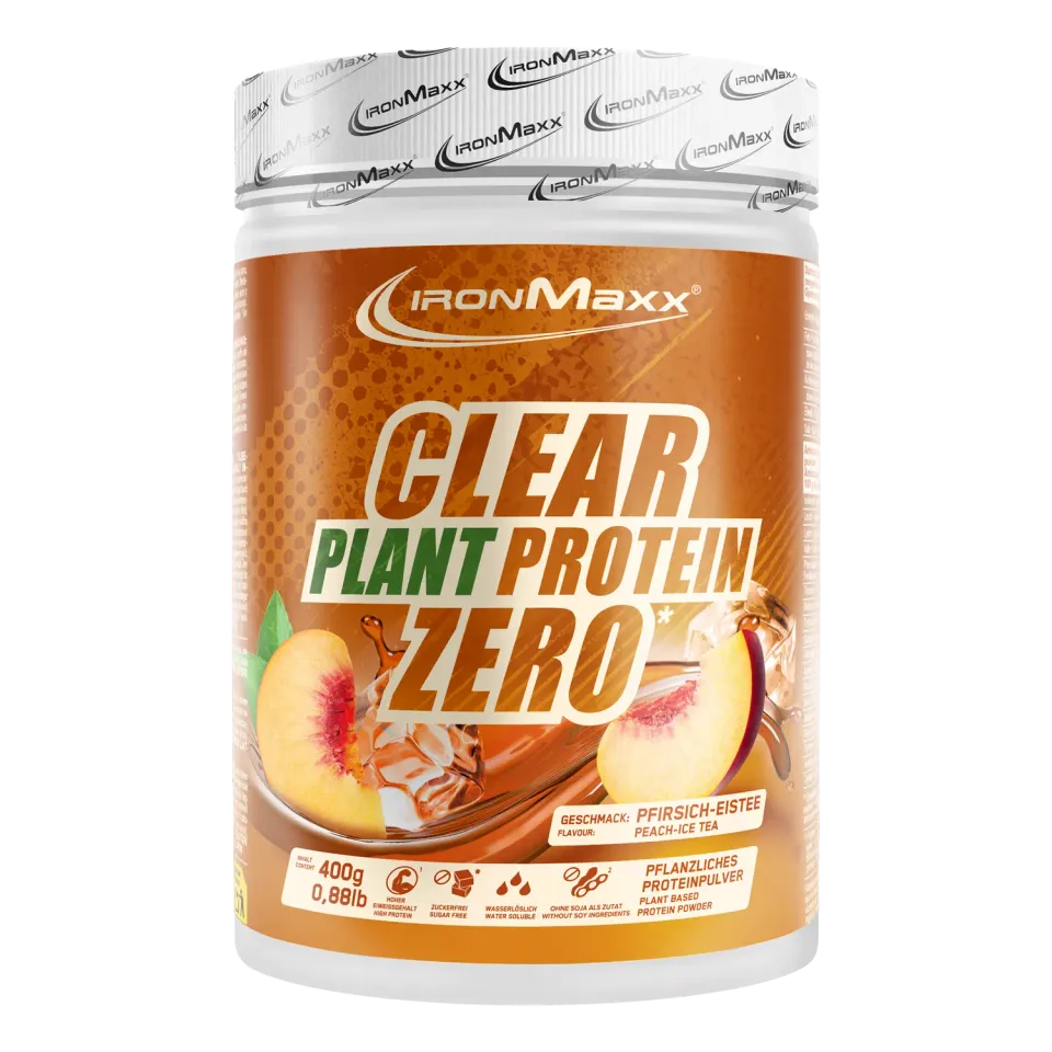 IronMaxx Clear Plant Protein Zero Pulver 400g Peach Ice Tea vegan