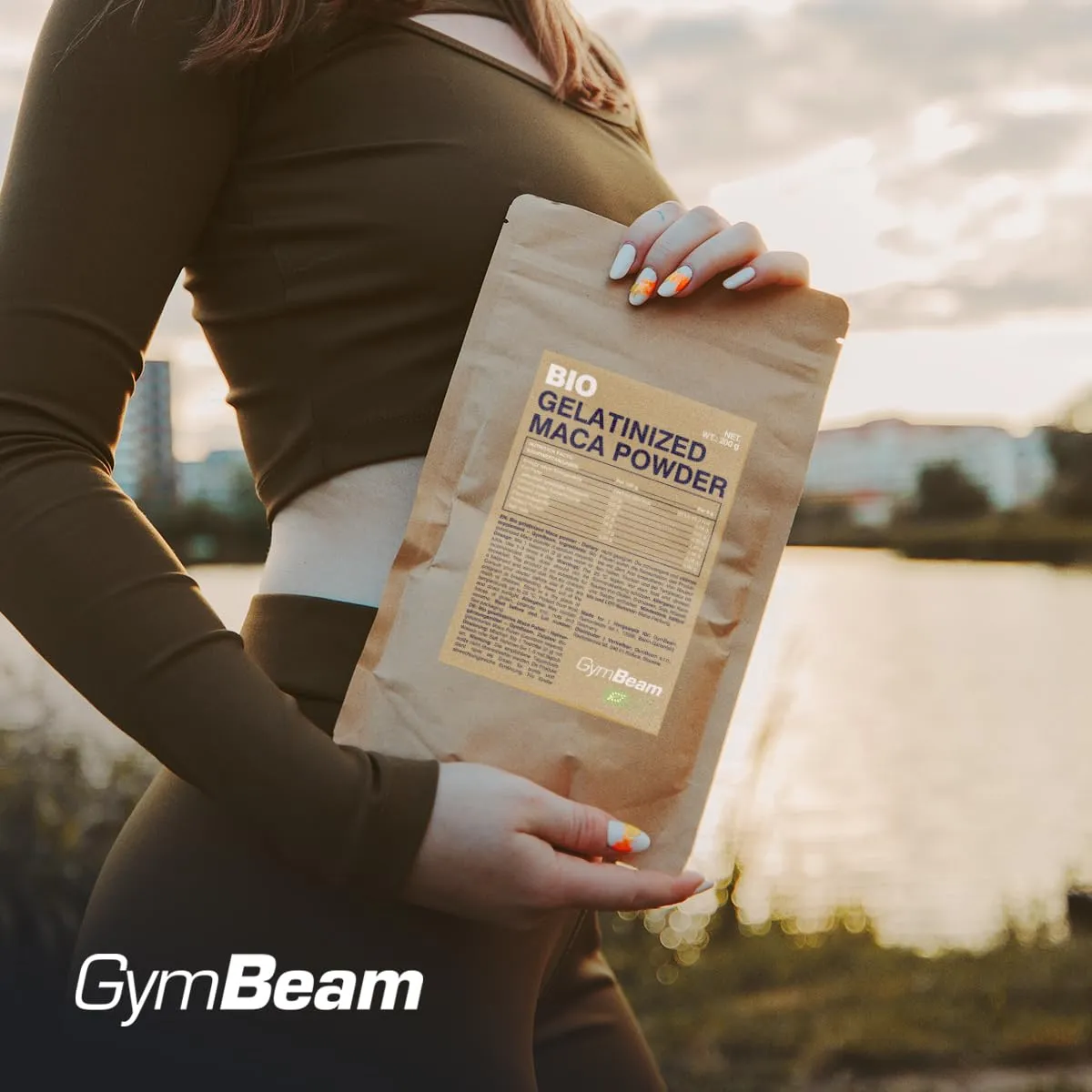 GymBeam BIO Maca Pulver gelatiniert 200g vegan