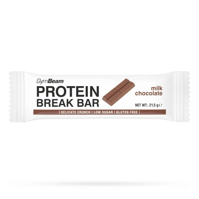 GymBeam Protein Break Bar Riegel 21,5 g Milch-Schokolade zuckerarm