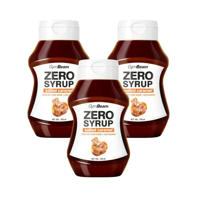 GymBeam Zero Syrup Sirup Salziges Karamell 6x350 ml