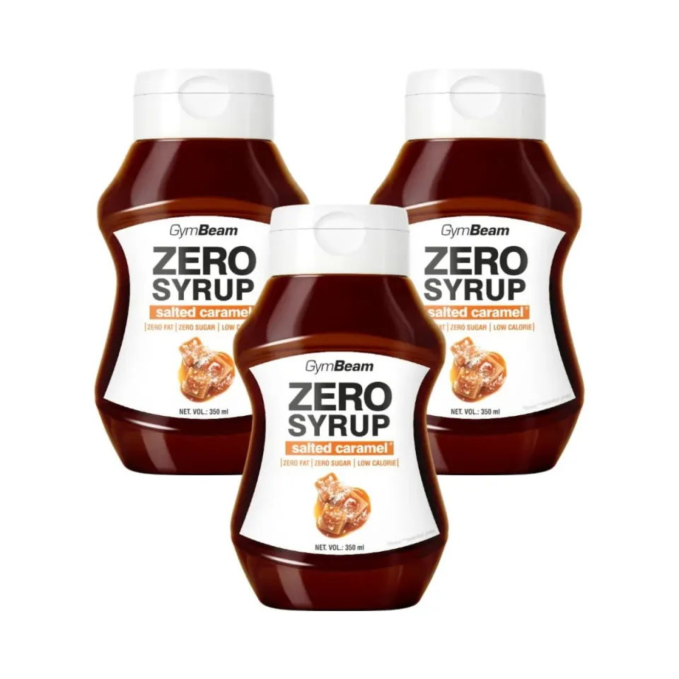 GymBeam Zero Syrup Sirup Salziges Karamell 6x350 ml